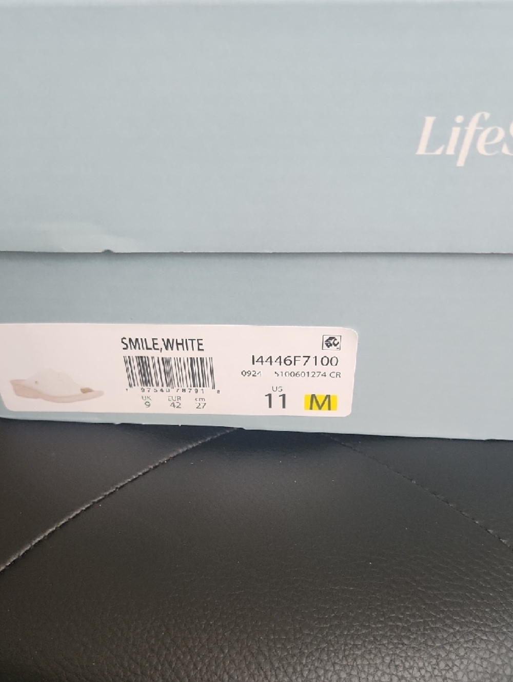 Life Stride White Knot Mule with Tan Footbed Accent - Picture 8 of 8